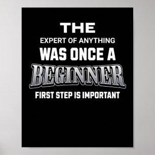 Eerste stap S Sticker Poster