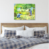 Eerste stappen, 1890 Vincent van Gogh Canvas Afdruk (Insitu (Slaapkamer))