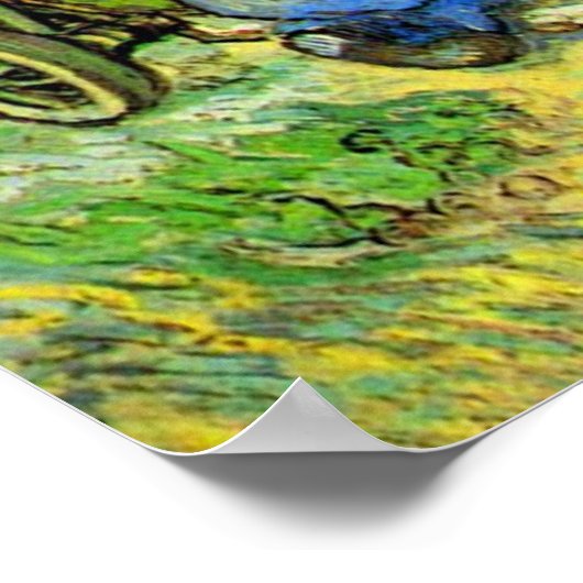 Eerste stappen, 1890 Vincent van Gogh Poster (Hoek)