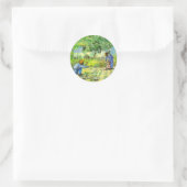 Eerste stappen, 1890 Vincent van Gogh. Ronde Sticker (Tas)