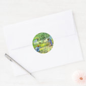 Eerste stappen, 1890 Vincent van Gogh. Ronde Sticker (Envelop)
