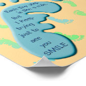 Eerste stappen - Baby Boy Poster (Hoek)