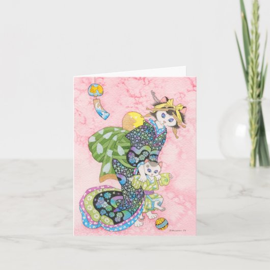 Eerste stappen kat notitiekaart (Voorkant)