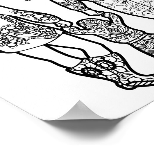 Eerste stappen - Mam Leven / Kunst op ouderschap a Poster (Hoek)