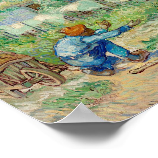 Eerste stappen na Millet (1890) door Vincent Poster (Hoek)