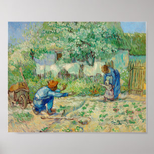 Eerste stappen na Millet (1890) door Vincent Poster