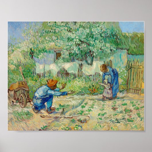 Eerste stappen na Millet (1890) door Vincent Poster (Voorkant)