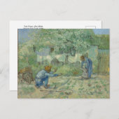 Eerste stappen na Millet, briefkaart Van Gogh (Voorkant / Achterkant)