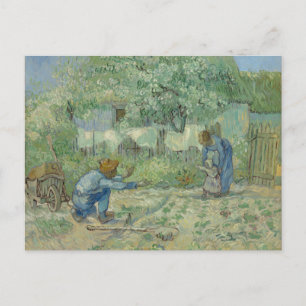 Eerste stappen na Millet, briefkaart Van Gogh
