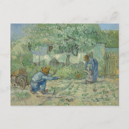 Eerste stappen na Millet, briefkaart Van Gogh (Voorkant)