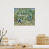 Eerste stappen, na Millet door Vincent Van Gogh Poster (Keuken)