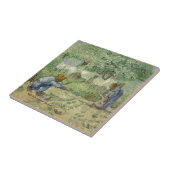 Eerste stappen na Millet door Vincent Van Gogh Tegeltje (Zijkant)