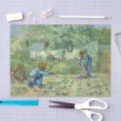 Eerste stappen, na Millet door Vincent Van Gogh Tissuepapier (Craft)