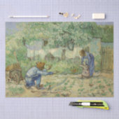 Eerste stappen na Millet door Vincent Van Gogh Tissuepapier (Craft)