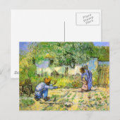Eerste stappen (na Millet) Van Gogh Fine Art Briefkaart (Voorkant / Achterkant)