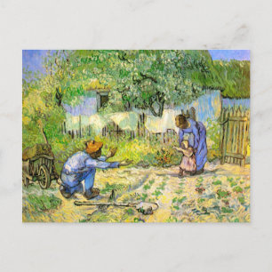 Eerste stappen (na Millet) Van Gogh Fine Art Briefkaart