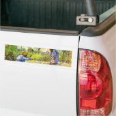 Eerste stappen (na Millet) Van Gogh Fine Art Bumpersticker (Op Truck)