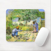 Eerste stappen (na Millet) Van Gogh Fine Art Muismat (Met muis)