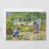 Eerste stappen (na Millet) van Vincent van Gogh (Voorkant)