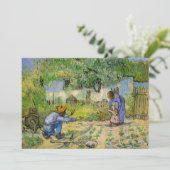 Eerste stappen (na Millet) van Vincent van Gogh (Staand voorkant)