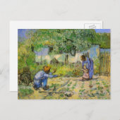 Eerste stappen (na Millet) van Vincent van Gogh Briefkaart (Voorkant / Achterkant)