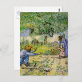 Eerste stappen (na Millet) van Vincent van Gogh Briefkaart (Voorkant / Achterkant)
