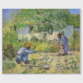 Eerste stappen (na Millet) van Vincent van Gogh Cadeaupapier (Vlak)