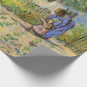 Eerste stappen (na Millet) van Vincent van Gogh Cadeaupapier (Hoek)