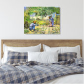Eerste stappen (na Millet) van Vincent van Gogh Canvas Afdruk (Insitu (Slaapkamer))