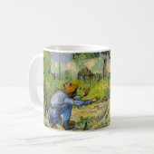 Eerste stappen (na Millet) van Vincent van Gogh Koffiemok (Voorkant links)