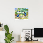 Eerste stappen (na Millet) Vincent van Gogh art Poster (Thuiskantoor)