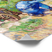 Eerste stappen (na Millet) Vincent van Gogh art Poster (Hoek)