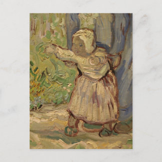 Eerste stappen na Millet - Vincent Van Gogh Briefkaart