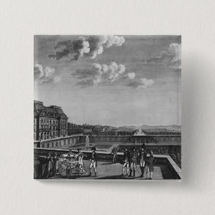 Eerste stappen van de koning van Rome Vierkante Button 5,1 Cm