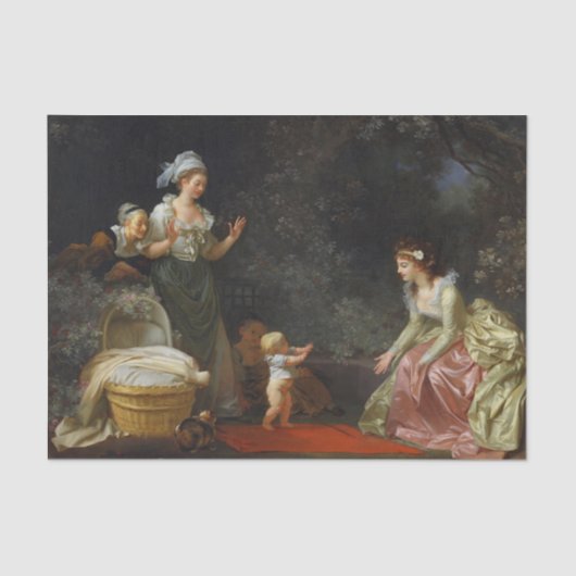 Eerste stappen van Jean-Honore Fragonard Tissuepapier (Voorkant)