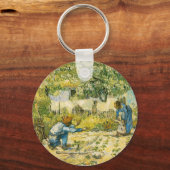 Eerste stappen van Vincent van Gogh 1890 Sleutelhanger (Voorkant)