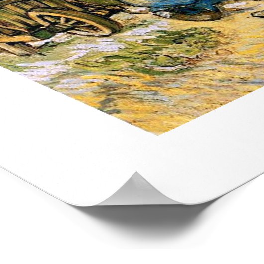 "Eerste stappen" van Vincent Van Gogh Fine Art Pri Poster (Hoek)