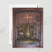 Eerste station van het kruispunt briefkaart (Voorkant / Achterkant)