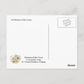 Eerste station van het kruispunt briefkaart (Achterkant)