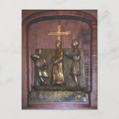 Eerste station van het kruispunt briefkaart (Voorkant)