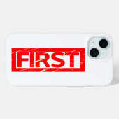 Eerste stempel Case-Mate iPhone case (Achterkant (horizontaal))