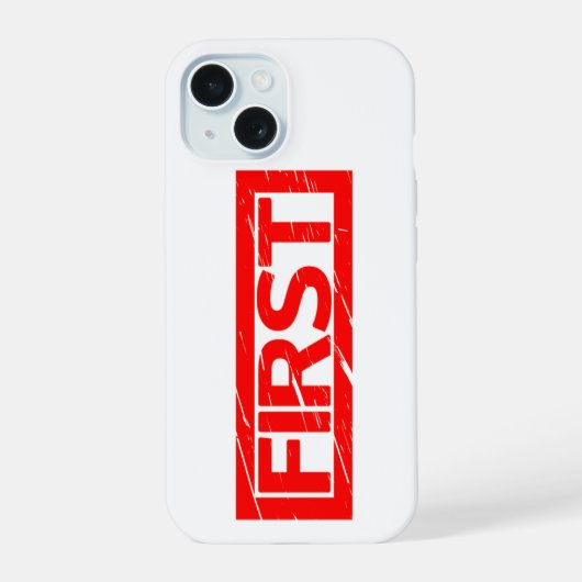 Eerste stempel iPhone 15 case (Achterkant)