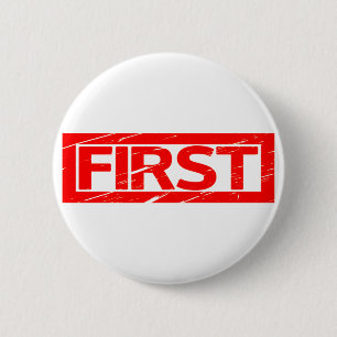 Eerste stempel ronde button 5,7 cm