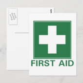 Eerste steun briefkaart (Voorkant / Achterkant)