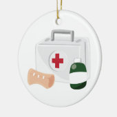 Eerste steun keramisch ornament (Links)