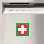 Eerste steun - Medic (kruis) - Ambulance, Help Magneet (Insitu (Vaatwasser))