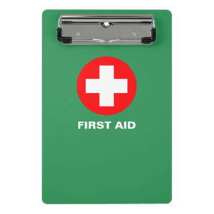 Eerste steun - Medic (kruis) - Ambulance, Help Mini Klembord