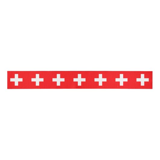 Eerste steun, Medic (kruis), Help/Zwitserse vlag Grosgrain Lint (Voorkant)