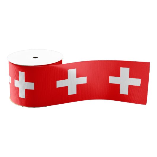 Eerste steun, Medic (kruis), Help/Zwitserse vlag Grosgrain Lint (Spoel)