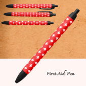 Eerste steun, Medic (kruis), Help/Zwitserse vlag Zwarte Inkt Pen